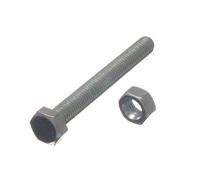 24 x HEX Bolts Set Screw 4.8 Grade M8 70MM BZP ZINC Plated