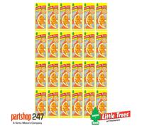 24 X Magic Tree Little Trees Car Air Freshener Freshner - Orange Juice
