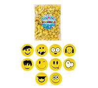 24 X Moody Face Bouncy Bounce Jet Ball High Quality - REFERENCE PBF097