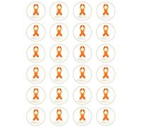 24 x MS Multiple Sclerosis Edible Wafer or Icing Cupcake Topper Fun Charity Party Cake Decorations Perfect For Brownies Cookies Muffins & More! (Edible Wafer Card)