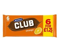 24 X Orange Club Biscuit Bar Pack 132g Delicious Tasty And Twisty Treat Gift Hamper For Birthday,Christmas,Easter