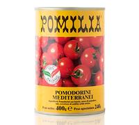24 x Pomilia Mediterranean Tomatoes 400 g Jar Can Cherry Tomatoes