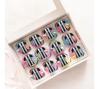 24 x Pre-Cut Black And White Football Themed Edible Wafer Rice Paper Cupcake Topper Cake Decoration Newcastle