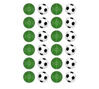 24 x Pre-cut Football & Pitch Edible Cupcake Toppers, Party Decorations, Cake Decorations, Fairy Cakes, Birthday Party,Football Team, Premium Wafer Card.