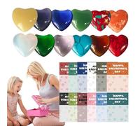 24 x Pre-Filled Romantic Notes - Pre-Filled Love Letter Cards, Ready Printed Love Cards | Pre-Decorated Crystal Love Cards, Pre-Made Valentine Cards, Pre-Filled Love Messages