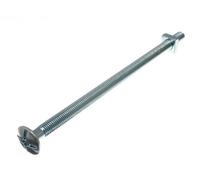 24 x Roofing Bolts Cross Head + Square NUT ZP ZINC Plated 8MM M8 X 160MM