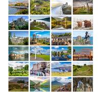 24 x Scottish Scenic Landscapes Greeting Cards - A great value Multipack, Eco Friendly and Designed and Printed in the UK