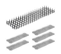 24 x Spike mat, cat and marten deterrent, protection for flower beds and plants, plastic, black
