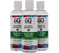 24 X Tea Tree Hand Sanitiser Gel, 100ml, 70% Alcohol, Travel Size, for Holiday and Bag Use