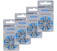 30 x Varta Size 675 Power One Hearing Aid Batteries Orange - Zinc Air Hg0% PR44