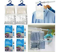 24 x Wardrobe Hanging Dehumidifier Interior Damp Trap Mould Moisture Wardrobes Catch Cupboards Home Office Mildew Remover Condensation UK