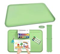 24"x16" Silicone Art Mat for Crafts, Silicone Painting Mat for Kids with Raised Sides to Stay Tidy, Paint Craft Mats for Resin, DIY, Clay, Art, Drawing, Making & Crafts Creation