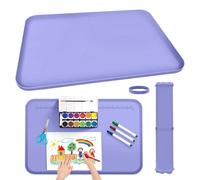 24"x16" Silicone Art Mat for Crafts, Silicone Painting Mat for Kids with Raised Sides to Stay Tidy, Paint Craft Mats for Resin, DIY, Clay, Art, Drawing, Making & Crafts Creation