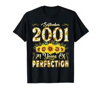 24 Year Old September 2001 Sunflower 24th Birthday Women T-Shirt