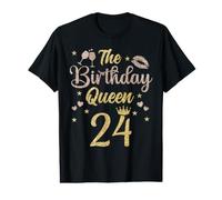 24 Years Bday Queen 24 Birthday Queen Twenty Four Value Graphic T-Shirt