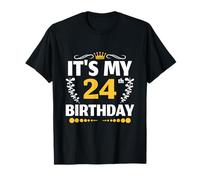 24 Years Man Woman It's My 24th Birthday T-Shirt