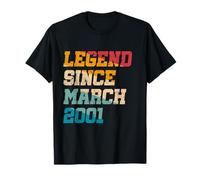 24 Years Old Legend Since March 2001 Funny 24th Birthday T-Shirt