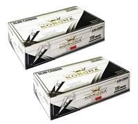 240-2400 x KORONA GOLDEN Crown SLIM CARBON BLACK TUBES | BULL BRAND | Filter Tips MYO PREMIUM Paper Classic EMPTY TUBES (240 x KORONA SLIM CARBON BLACK TUBES)