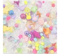 240-280Pcs Acrylic Assorted Beads, ZODKSNO Mixed Spacer Beads Candy Loose Balls for Jewelry Making