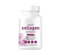 (240 Capsules) Micro Ingredients Multi Collagen Peptides Complex(Type l,l,ll,v,X), 240 Capsules