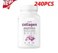 (240 Capsules) Micro Ingredients Multi Collagen Peptides Complex(Type l,l,ll,v,X), 240 Capsules