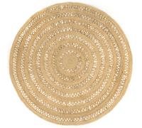 (240 cm) vidaXL Handmade Rug Braided Jute Home Floor Protector Carpet Mat Multi Sizes