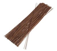 240 Count Brown 18 Gauge Floral Wire Stems for Artificial Flower Arrangements, Wreath Making, Wedding Decorations (40.6 cm)