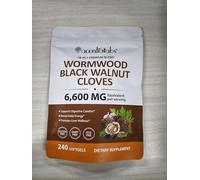 240 Count Wormwood Black Walnut Clove Capsules | 6600 mg per Serving | 18-in-1 Premium Herbal Blend Softgels | Supports Digestive Comfort & Cleanse, Liver Wellness & Daily Energy