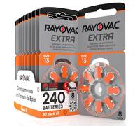 240 Hearing Aid Batteries 13. Rayovac Extra Sound Fusion Technology - 30 Blisters of 8 Batteries