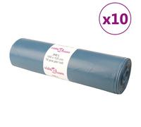 (240 L) vidaXL Bin Bags Trash Can Bin Liner Kitchen Rubbish Bag Trash Bag 100 pcs Blue