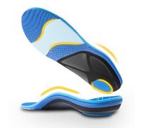 240+lbs Plantar Fasciitis Relief Heavy Duty High Arch Support Orthotic Insoles for Men & Women Plantar Fasciitis Insoles Standing All Day Relieve Foot Pain Flat Feet Arch Pain Heel Pain, M