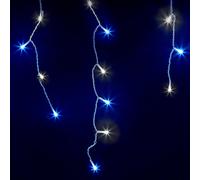 (240 LED, Blue & Cool White) NETTA Icicle Lights with Timer and 8 Light Modes