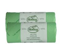 240 Litre x 20 BioBag Compostable Biodegradable Kitchen Food/Garden Waste Wheelie Bin Liner Bags/Sacks (240L) - Certified EN13432