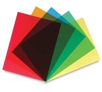 240 Micron Coloured & Clear A4 Transparent Acetate Sheets (1, Red)