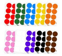 240 PCS 5cm Large Coloured Dot Stickers, Self Adhesive Circle Coding Sticker Labels Waterproof Removable Round Reward Craft Stickers for DIY Crafts Office School Calendars Gift Bags Cards Envelope