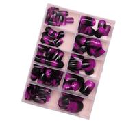 240 Pcs/Box Press On Nails False Nails Short Full Covers Stick On Nails Artificial Nails Manicures Supplies For Woman