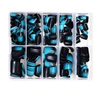 240 Pcs/Box Press On Nails False Short Full Covers Stick On Artificial Manicures Supplies For Woman
