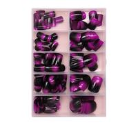 240 Pcs/Box Press On Nails False Short Full Covers Stick On Artificial Manicures Supplies For Woman