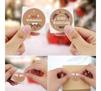 240 Pcs Christmas Stickers 3.8cm, Merry Christmas Stickers Clear Gold Designs Snowflake Stickers for Kids Card Making Envelopes Crafts Presents
