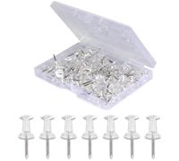 240 pcs Clear Push Pins, Thumb Tacks with Storage Box, Transparent Drawing Pins for Home Office Pin Board Notice Board