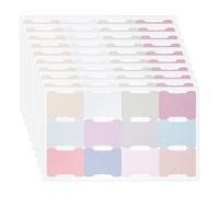 240 Pcs Cute Sticky Index Tabs Colorful Book Page Markers Blank Monthly Tabs Colored Sticker Note Flags Self Adhesive Planner Labeling Stickers Binder Tab Stickers Labels Colorful 3
