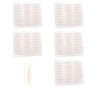 240 Pcs Double Eyelid Tape, L Size Lace Mesh Invisible Eyelid Lifting Strips with Y Fork and Tweezer, Self-Adhesive, Natural Look, Long Lasting Shaping