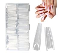 240 Pcs Dual Forms Nails, Sandwich Nail Extensions-Dual Forms, Easy, Quick & Versatile for Perfect Gel Nails at Home (T-Shaped)