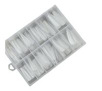 240 Pcs Extras Long Nails Tips Press on Full Covers Stick on Clear False Extras Long Tips