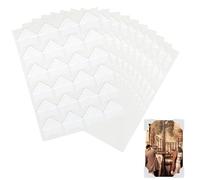 240 Pcs Photo Corners Self Adhesive Picture Corners for Scrapbooking, White Photo Corner Stickers, Photo Mounting Corners for DIY Scrapbook, Photo Album, Journal, 10 Sheets