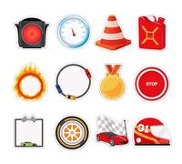 240 Pcs Racing Theme Sticky Notes, 12 Styles Sticky Pads, Colorful Notes, Gifts for Car Lovers, Home Office School Note-Taking Reminders