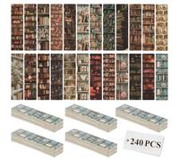 240 Pcs Reading Bookmarks Bulk Retro & Magic Theme Bookmark Set for Book Lovers 24 Unique Vintage Designs for Teachers Classroom Prizes Library & Book Club Heavy Duty Cardstock Reading Tracker