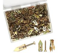 240 PCS Self Drilling Drywall Anchors with Screws, Heavy Duty Plasterboard Fixings M4 x 35 mm Hollow Expansion Wall Plugs for Gypsum Board