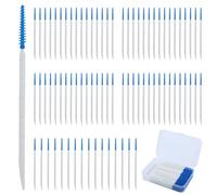 240 Pcs Tooth Picks Floss Sticks,Floss Brushes,toothpicks,interdental Brushes,Dual-Use interdental Brushes, Silicone Tooth Floss Picks interdental Brush Toothpick Teeth Brush for Braces Oral Cleaning