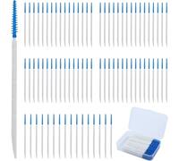 240 Pcs Tooth Picks Floss Sticks,Floss Brushes,toothpicks,interdental Brushes,Dual-Use interdental Brushes, Silicone Tooth Floss Picks interdental Brush Toothpick Teeth Brush for Braces Oral Cleaning